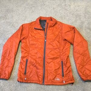 L.L. Bean Orange Quilted Jacket